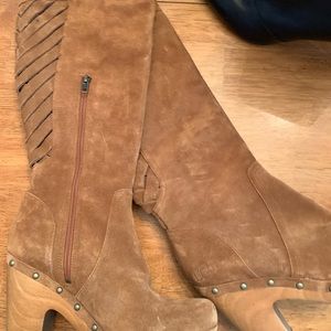 Ugg suede platform boots
